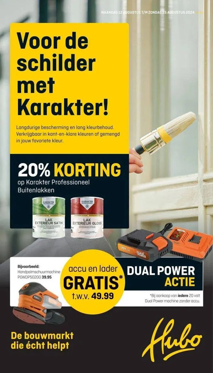 Hubo folder van 12 augustus tot 26 augustus 2024 - Folder pagina 1