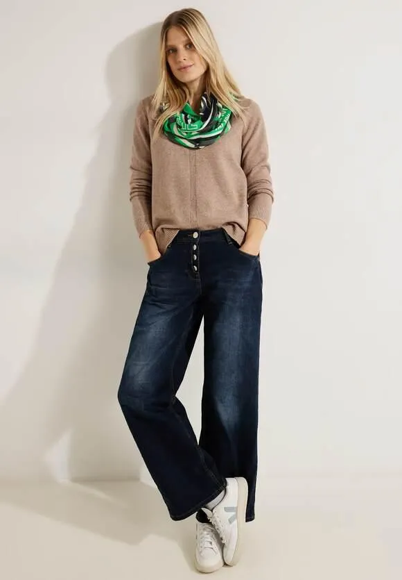 Ronde sjaal met patchwork