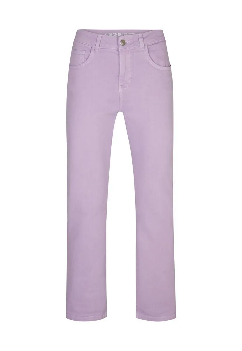 Jeans straight fit paars 28"