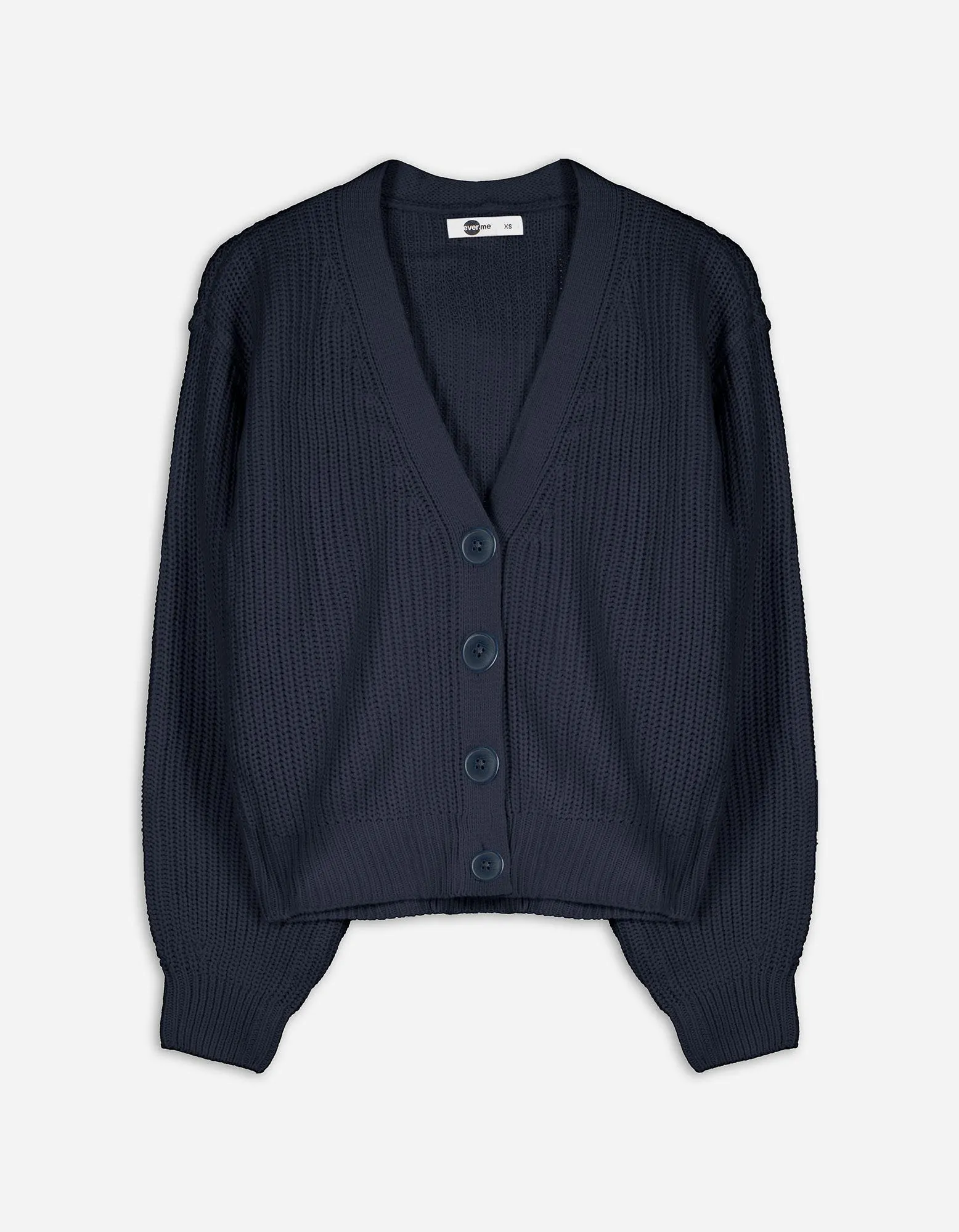 Vest - Ribtricot - donkerblauw