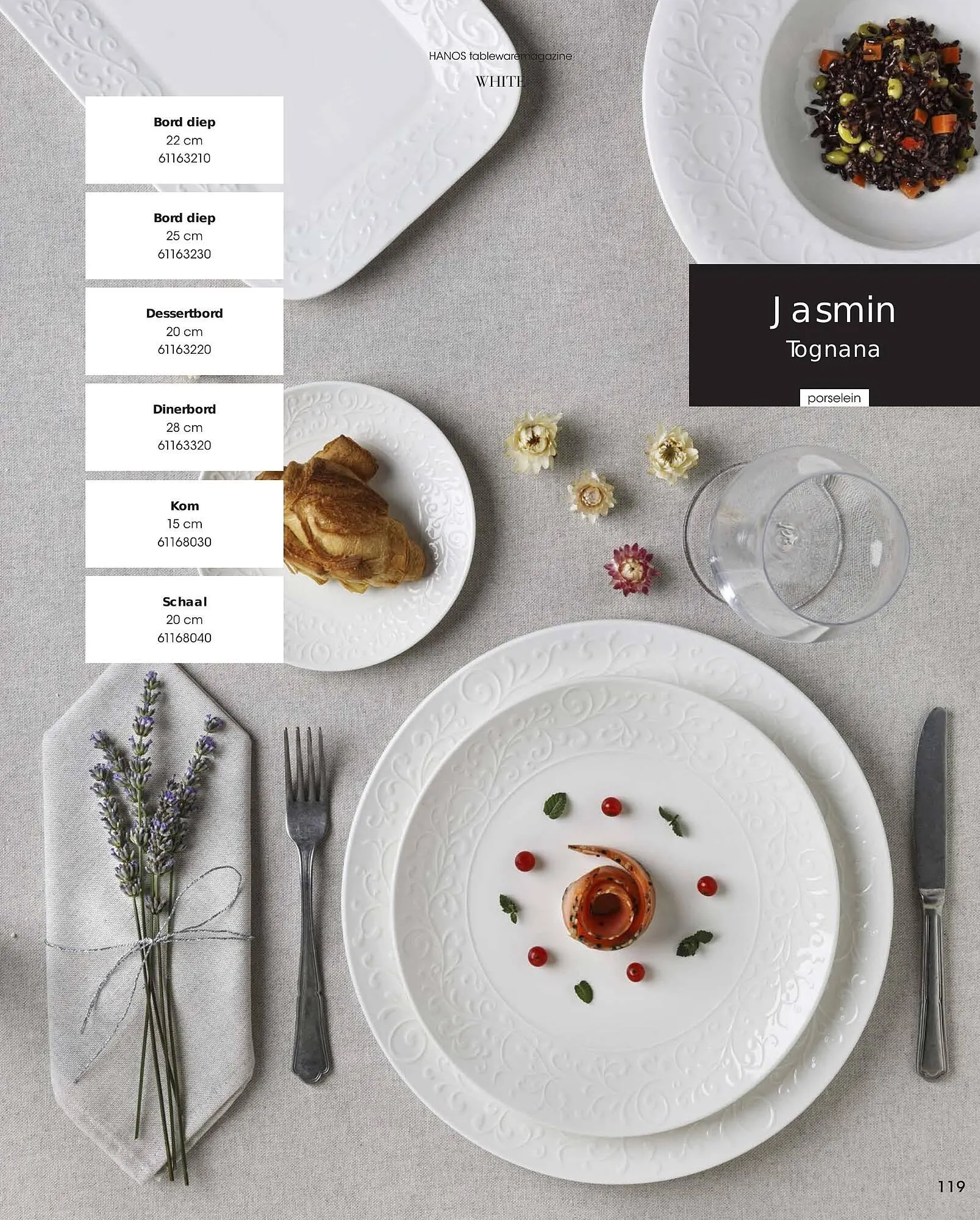 HANOS Tableware Magazine 2023-2024 van 1 januari tot 30 april 2024 - Folder pagina 119