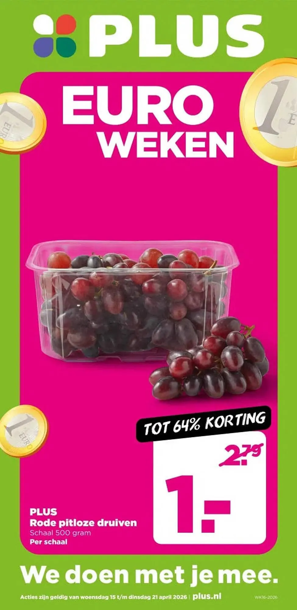 PLUS folder van 15 april tot 21 april 2026 - Folder pagina 1