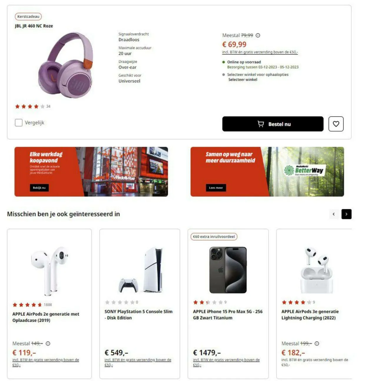 Media Markt Actuele folder van 1 december tot 18 december 2023 - Folder pagina 9