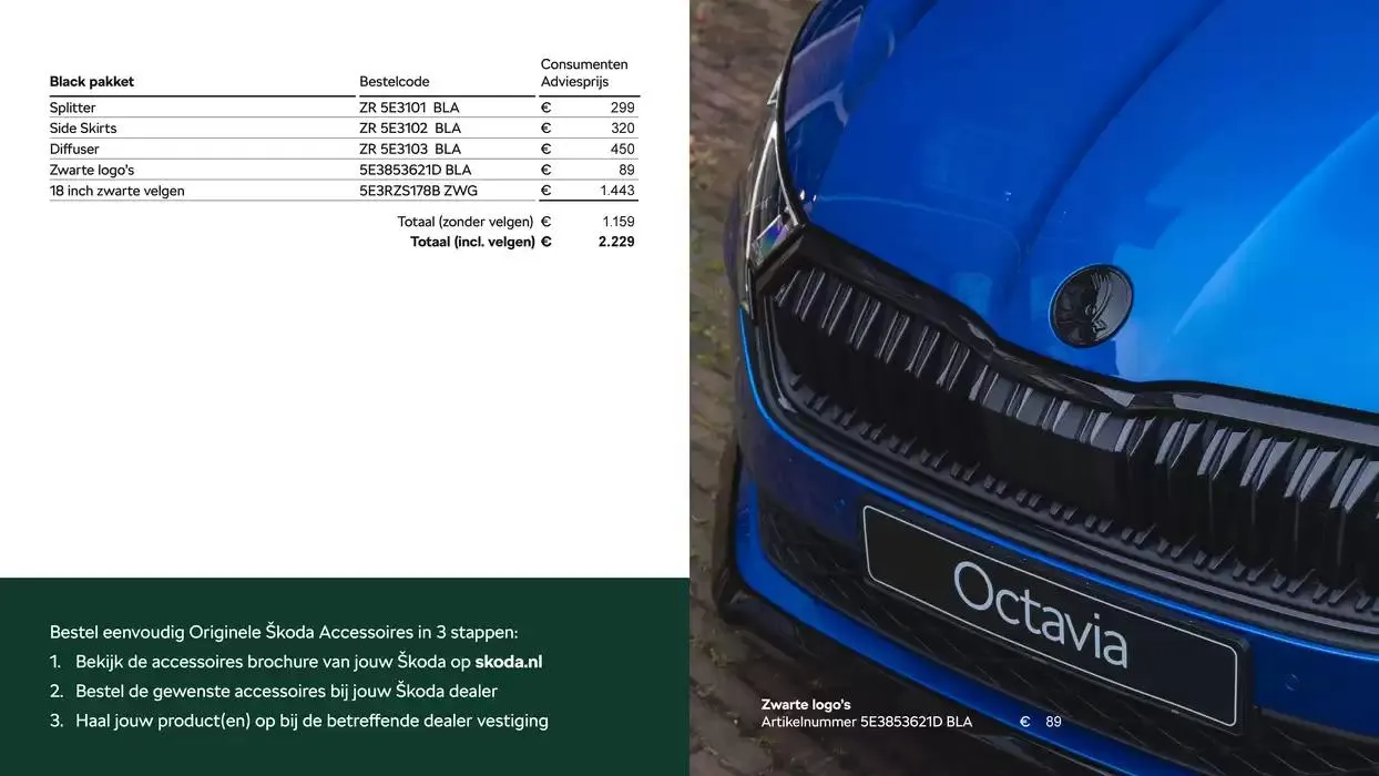 Škoda Octavia Combi Black Pakket brochure van 10 december tot 10 december 2025 - Folder pagina 5
