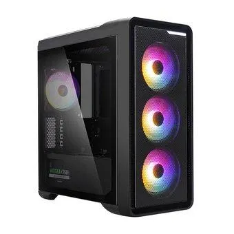 Zalman M3 Plus RGB, mATX, T.G., Zwart