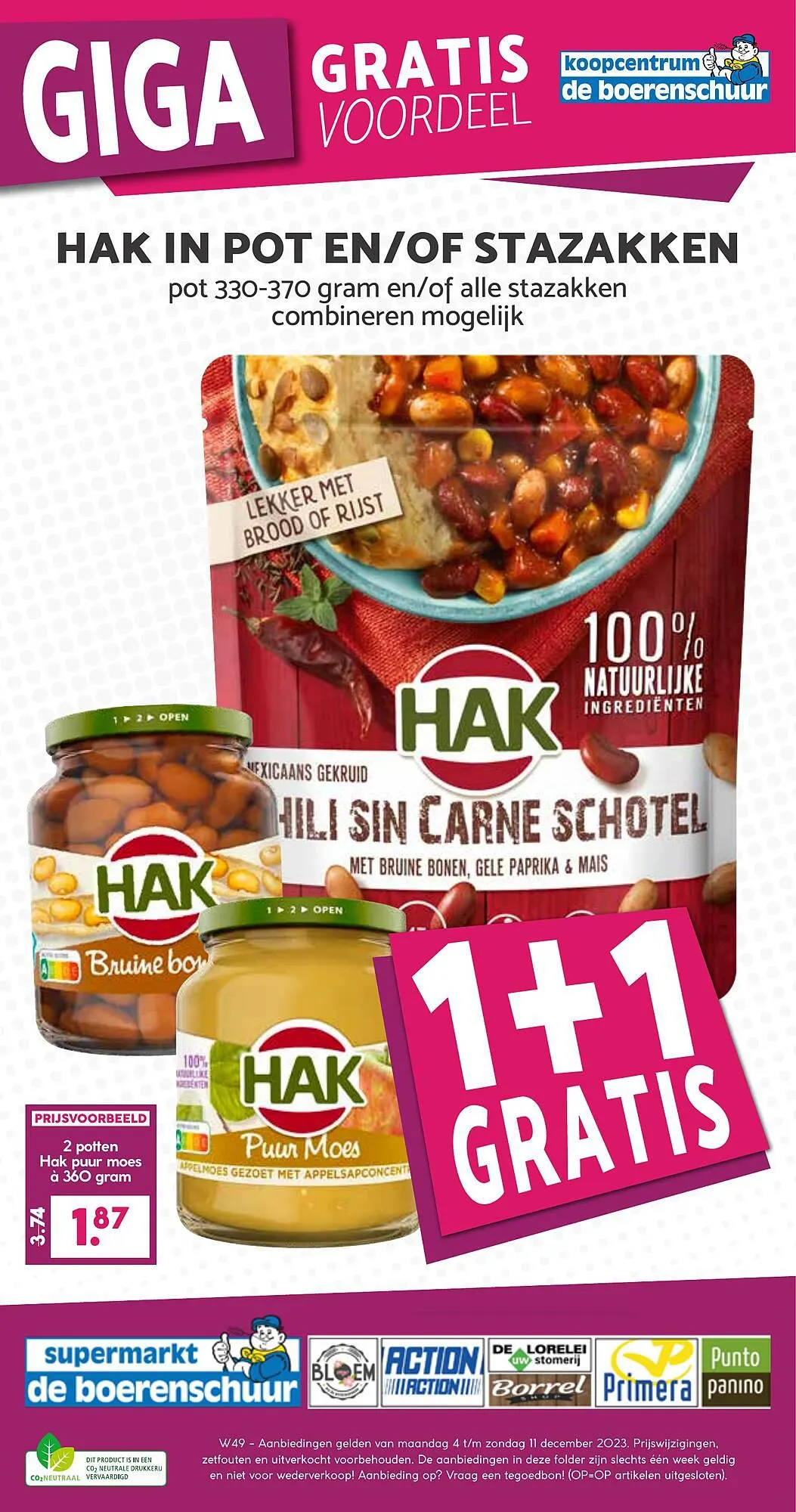 De Boerenschuur folder van 4 december tot 9 december 2023 - Folder pagina 1