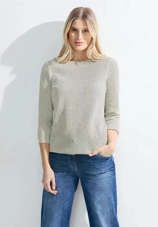 Shirt met gestreepte structuur