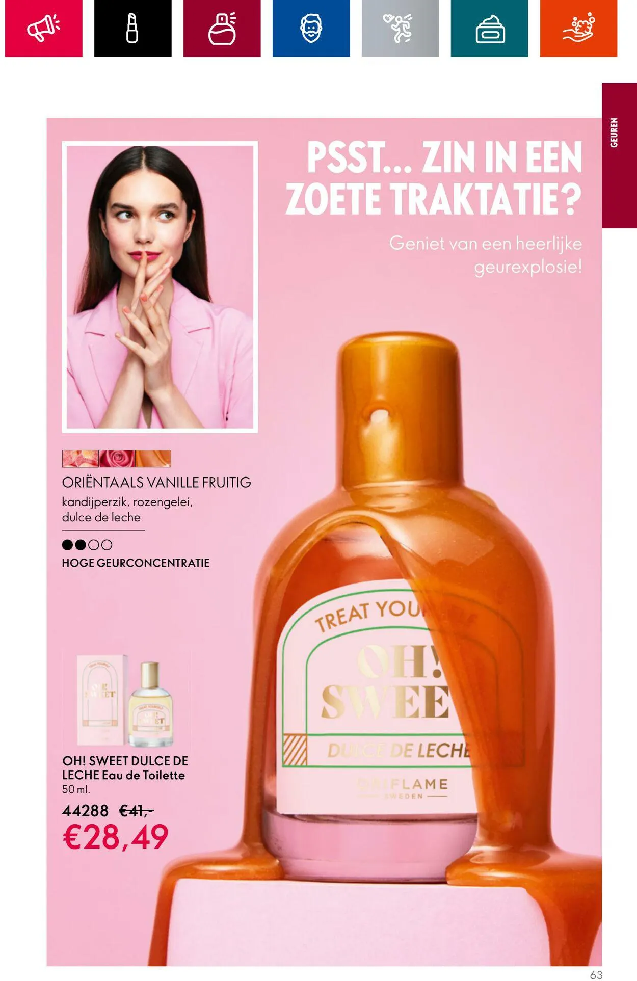 Oriflame Actuele folder van 28 juni tot 18 juli 2023 - Folder pagina 63