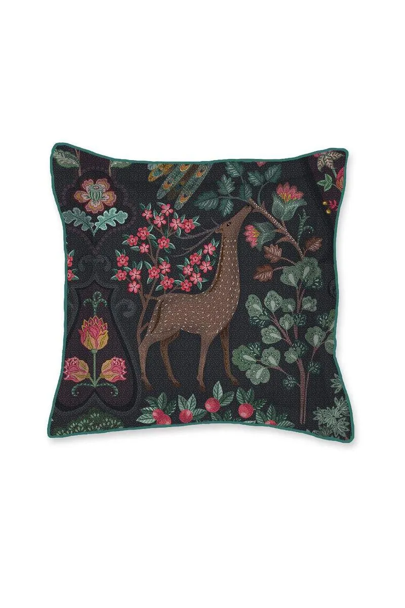 Vierkant Sierkussen Pavoni Donkerblauw