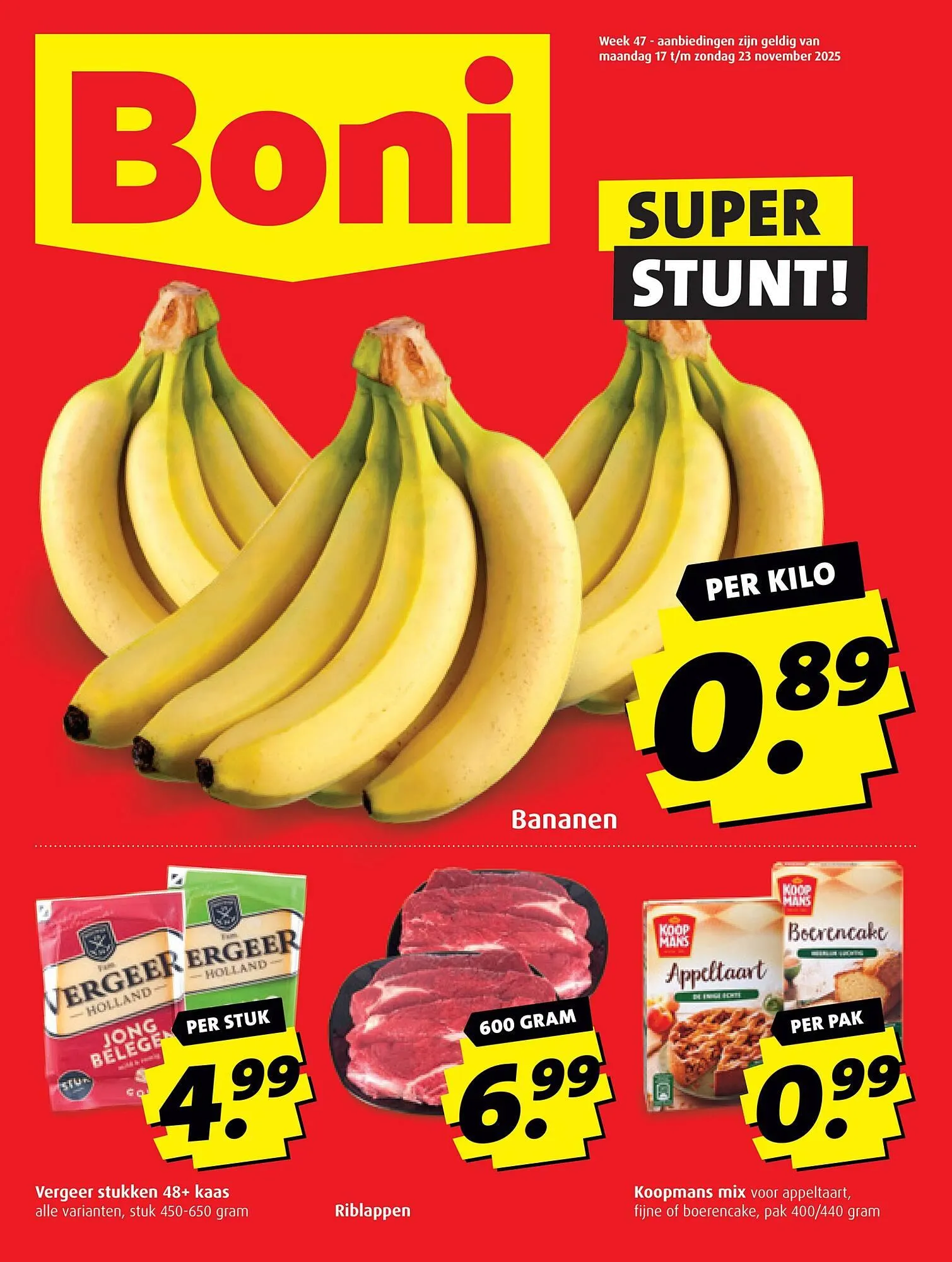Boni folder van 17 november tot 22 november 2025 - Folder pagina 1
