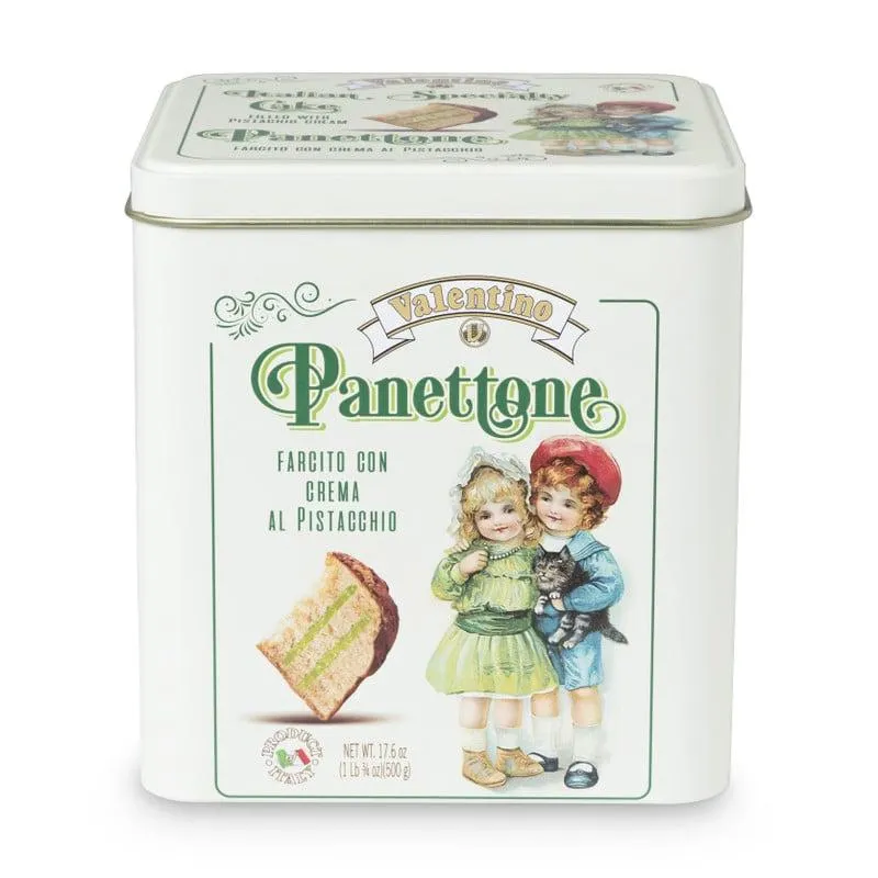 Panettone pistache in blik - 500 gr