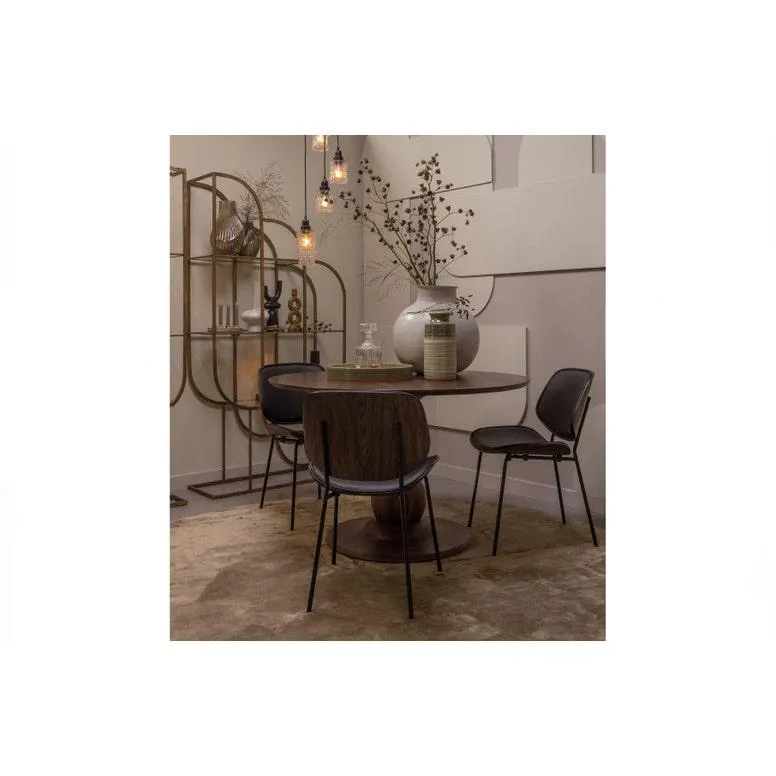 Blanco - Eettafel - Mango - Walnoot - Ø120 cm.