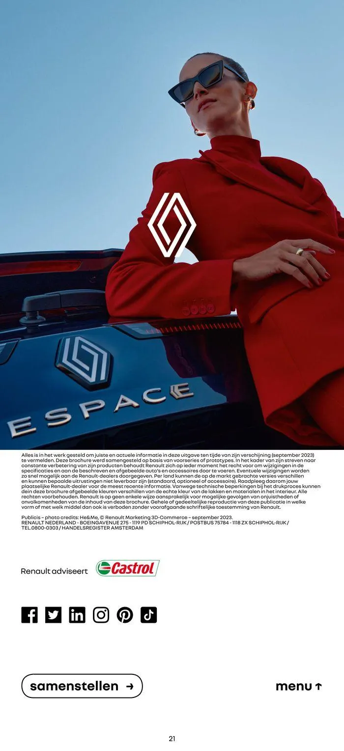 Renault Nieuwe Espace E-Tech Full Hybrid van 17 november tot 17 november 2024 - Folder pagina 21