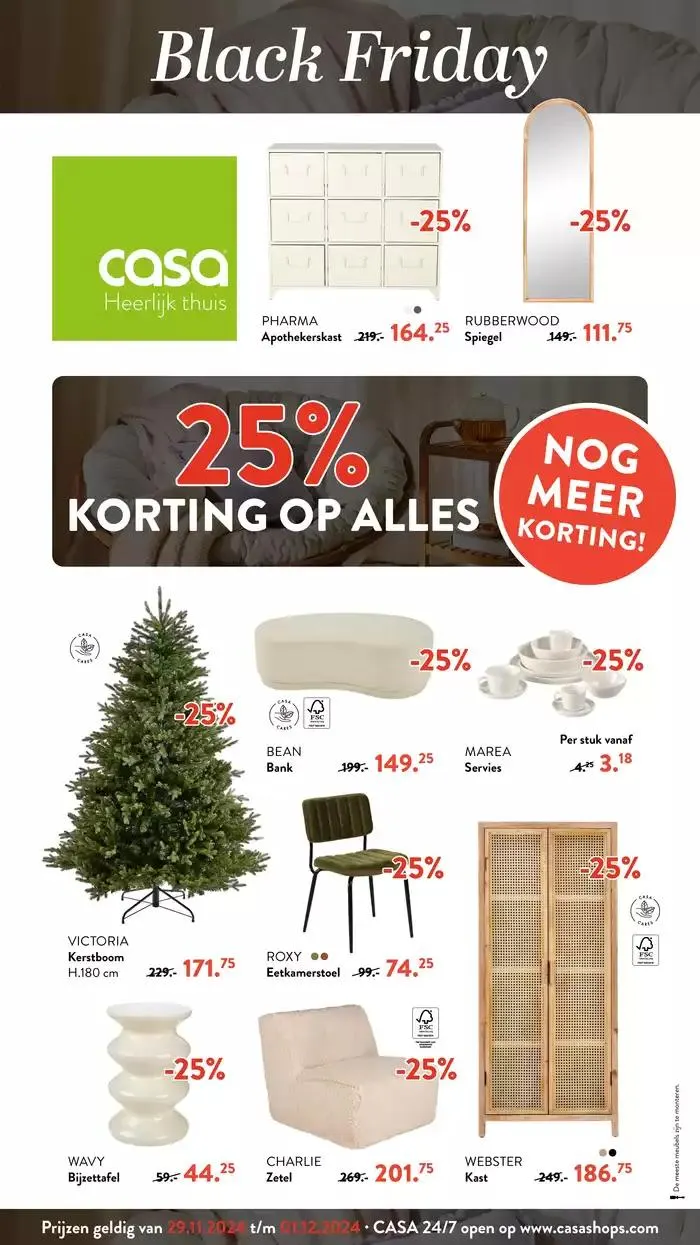 Casa folder van 29 november tot 13 december 2024 - Folder pagina 1