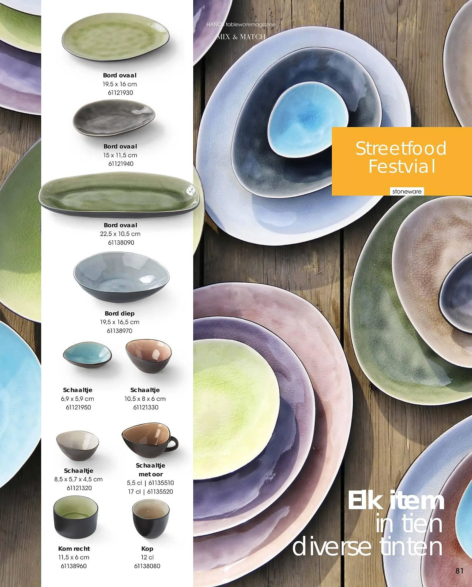 HANOS Tableware Magazine 2023-2024 van 1 januari tot 30 april 2024 - Folder pagina 81