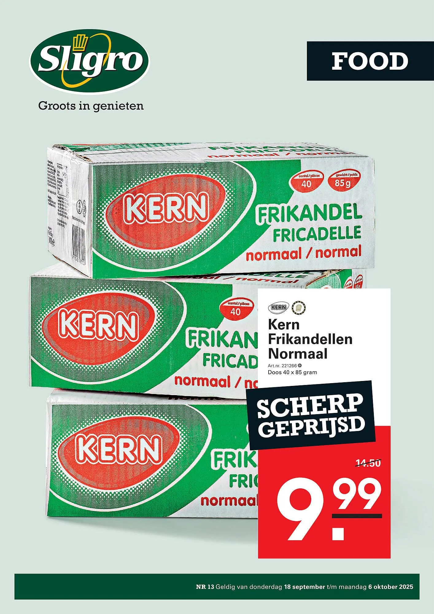 Sligro folder van 18 september tot 6 oktober 2025 - Folder pagina 1