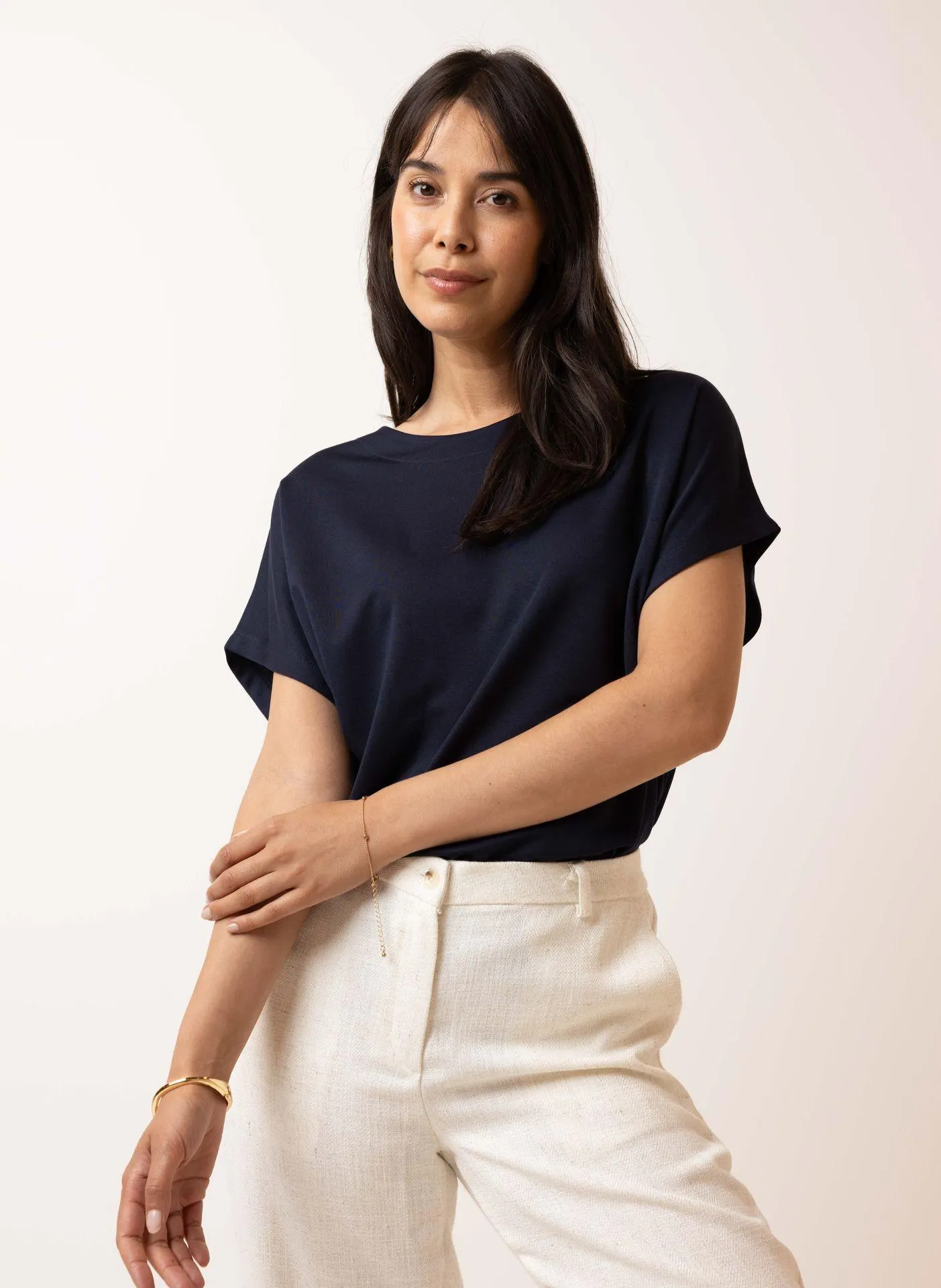 Mila shirt donkerblauw