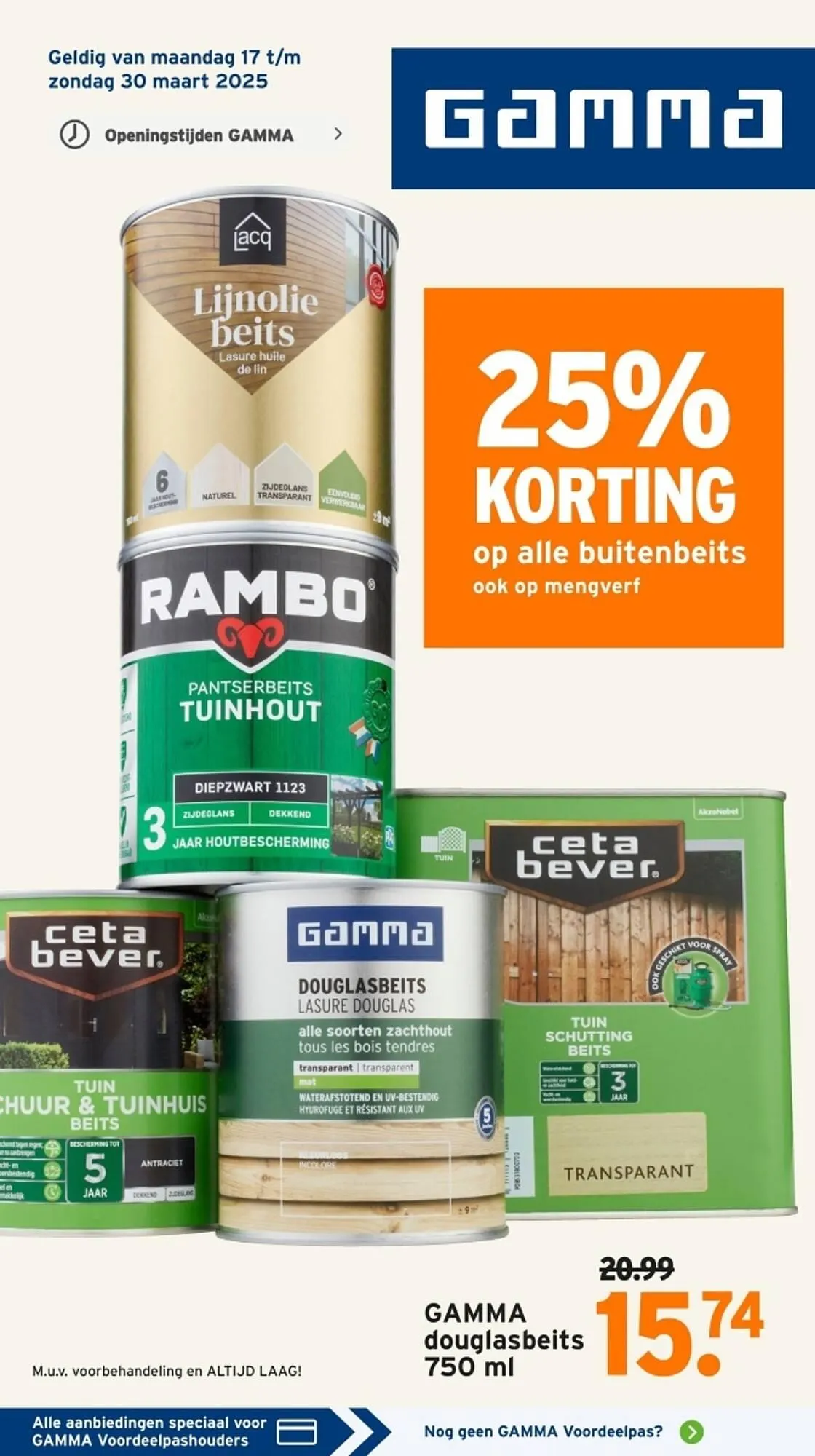 GAMMA folder van 17 maart tot 23 maart 2025 - Folder pagina 1