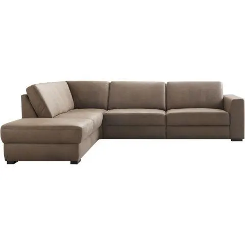 Hoekbank links Muscolo bonellvering bruin relaxfunctie