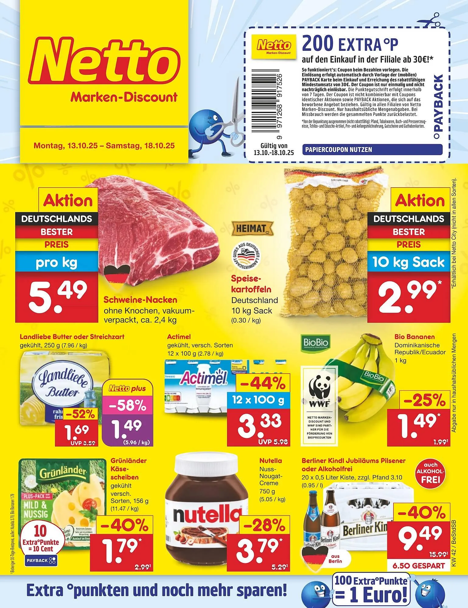 Netto Marken-Discount DE folder van 13 oktober tot 18 oktober 2025 - Folder pagina 1