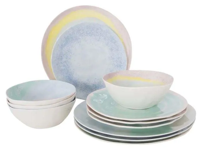 Bo-Camp Pastel Barfleur 12-delig serviesset