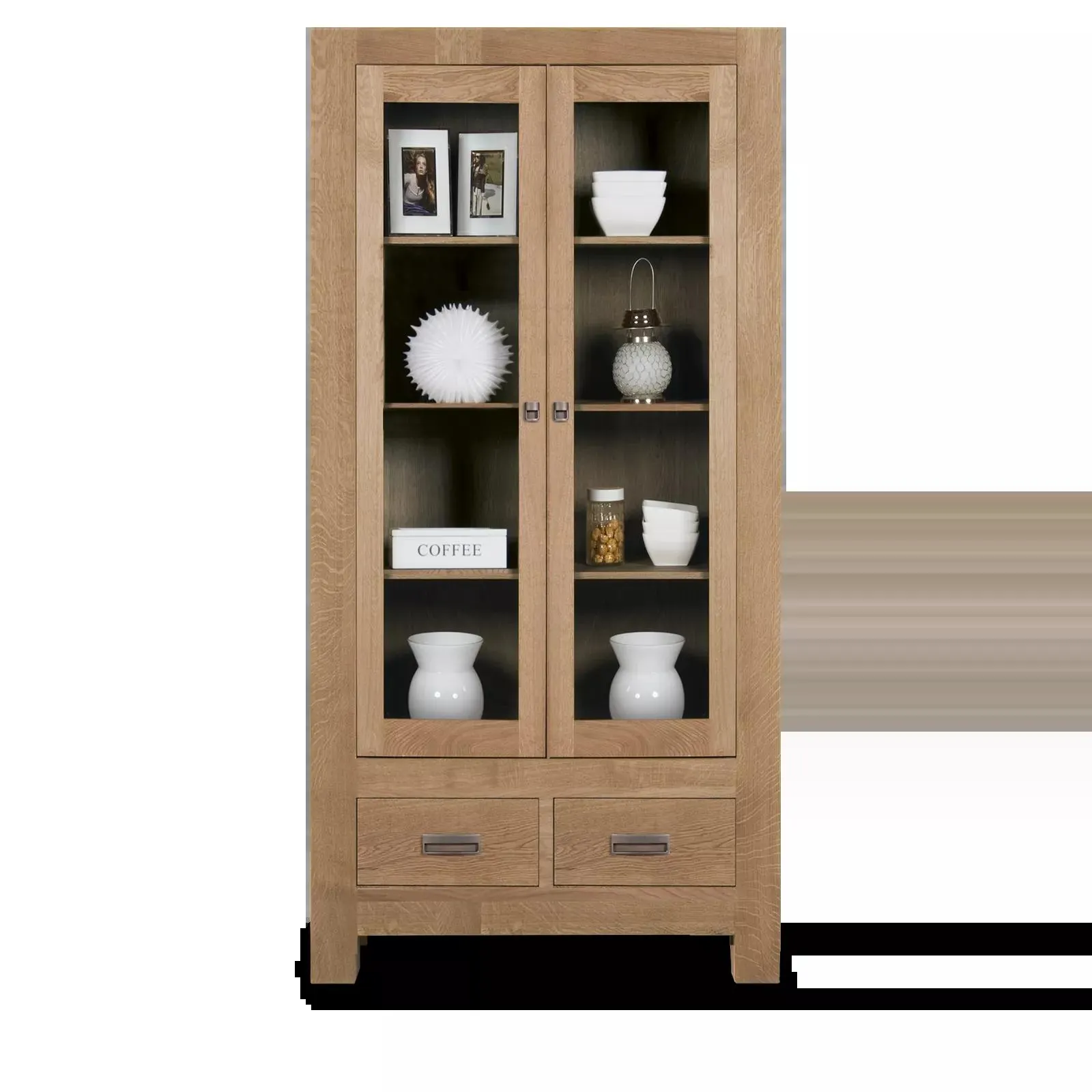 Vitrinekast (2 deuren) Cuba - Verweerd