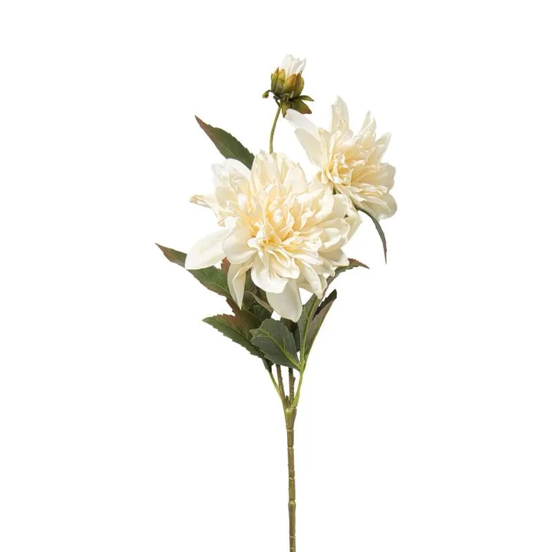 Kunstbloem dahlia - beige - 65 cm