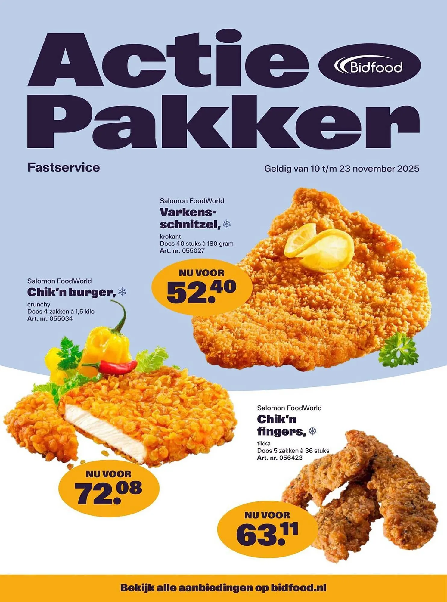 Bidfood folder van 10 november tot 23 november 2025 - Folder pagina 1