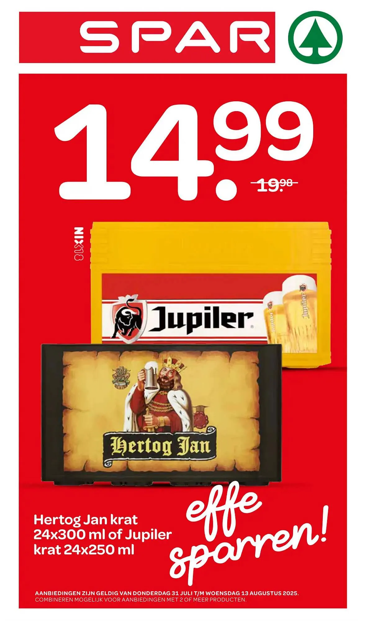 Spar folder van 31 juli tot 13 augustus 2025 - Folder pagina 1
