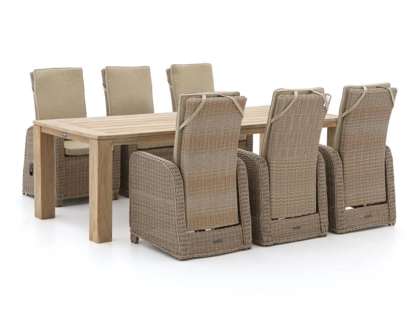 Intenso Umbria/ROUGH-X 240cm dining tuinset 7-delig verstelbaar