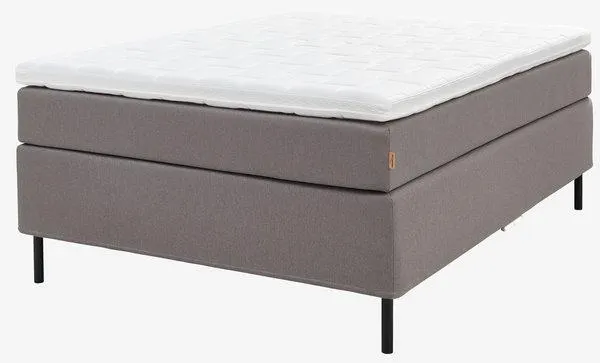 Boxspring 140x200 REIPA grijs-21 Hard latex