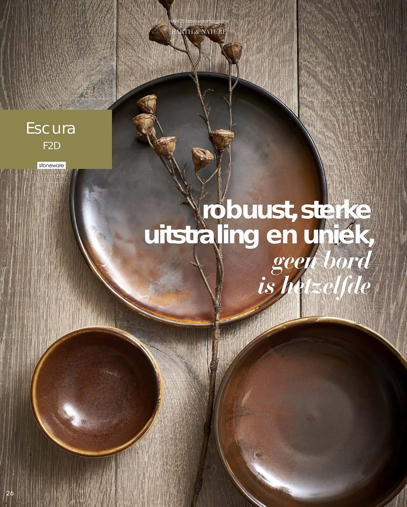 HANOS Tableware Magazine 2023-2024 van 1 januari tot 30 april 2024 - Folder pagina 26