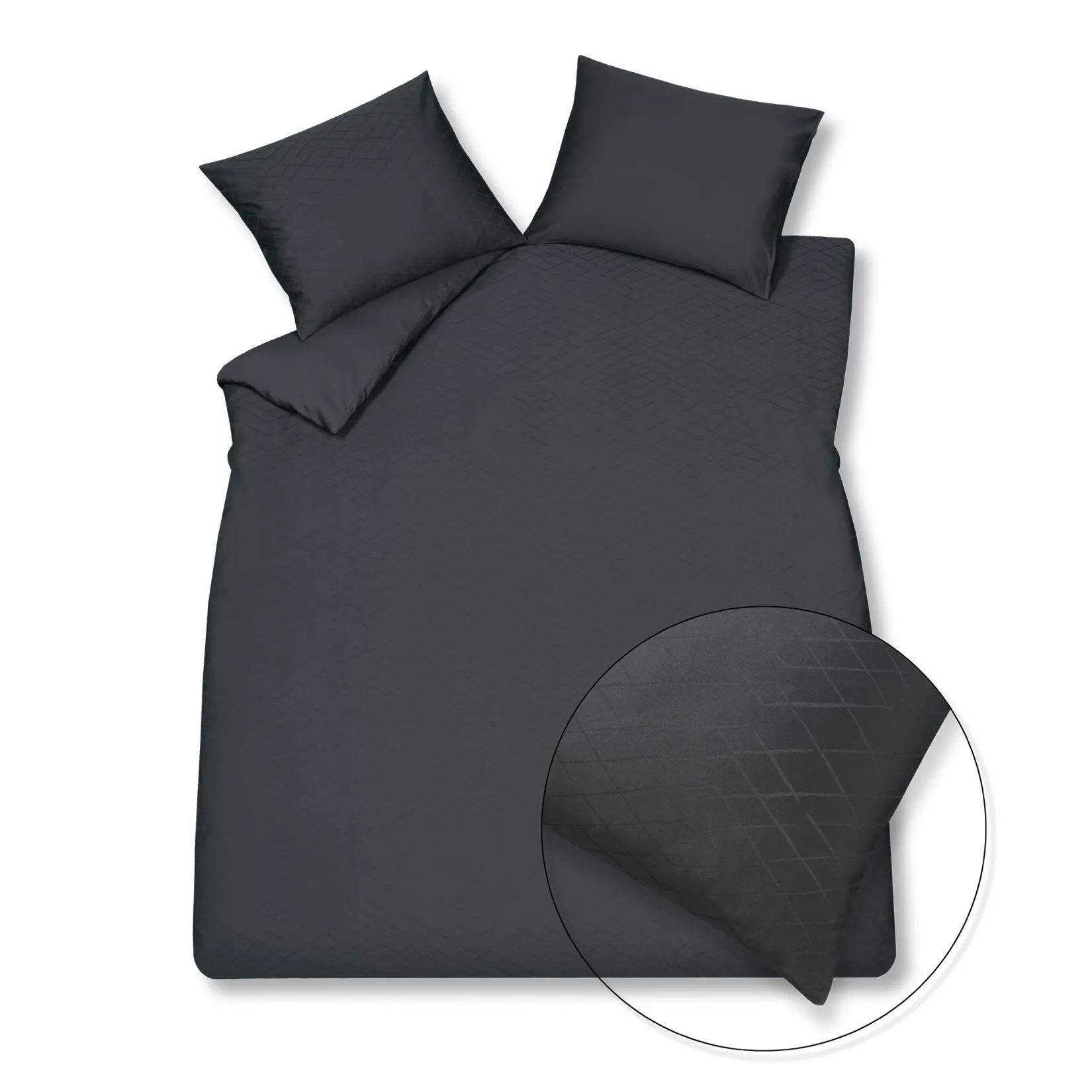 PURITY MONACO dekbedovertrek | off black