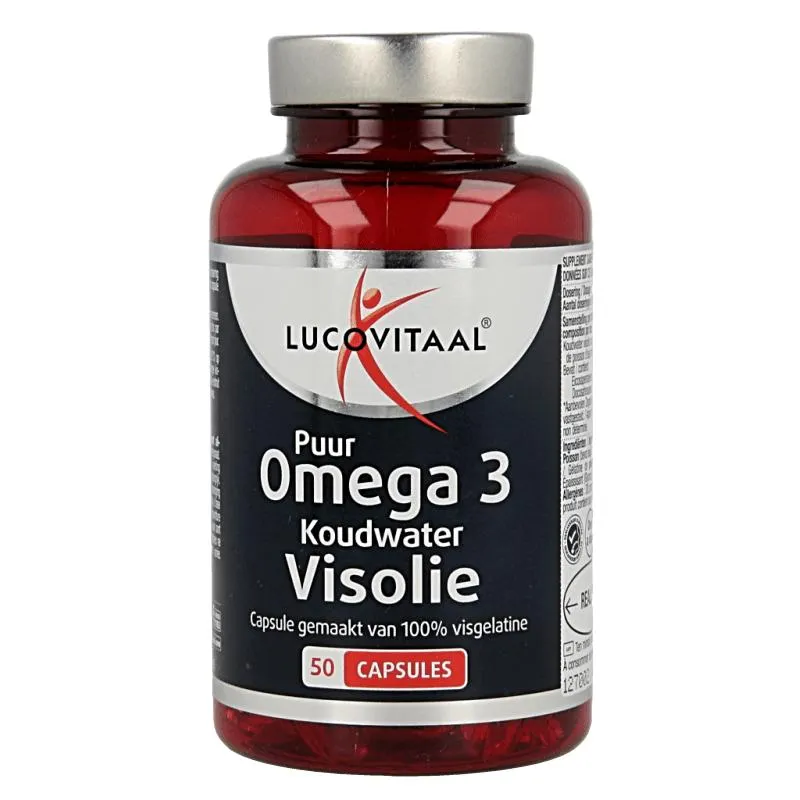 Lucovitaal Koudwater visolie puur omega 3 50 capsules