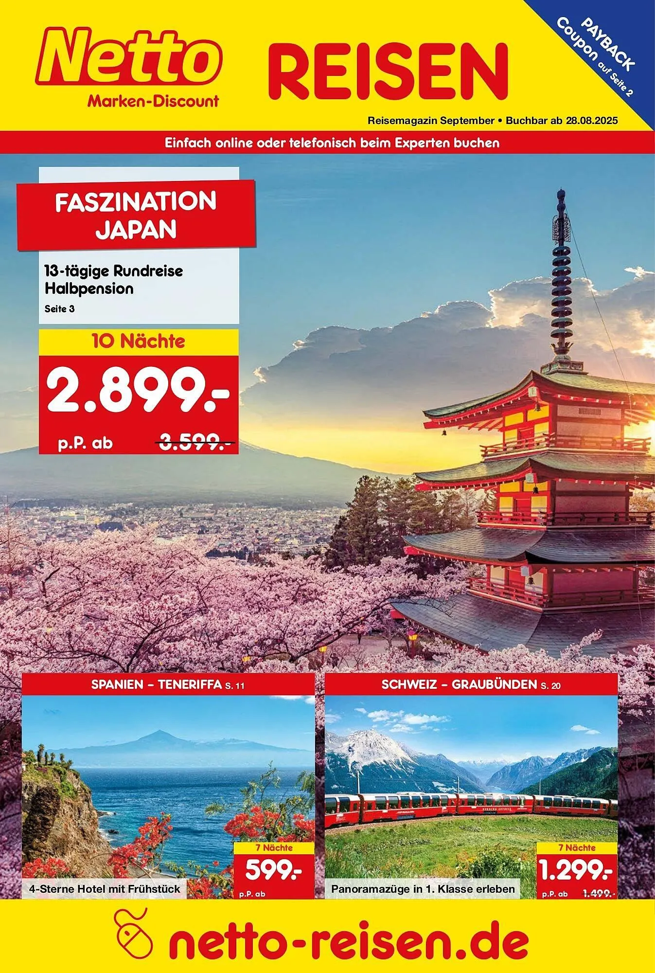 Netto Marken-Discount DE folder van 28 augustus tot 30 september 2025 - Folder pagina 1