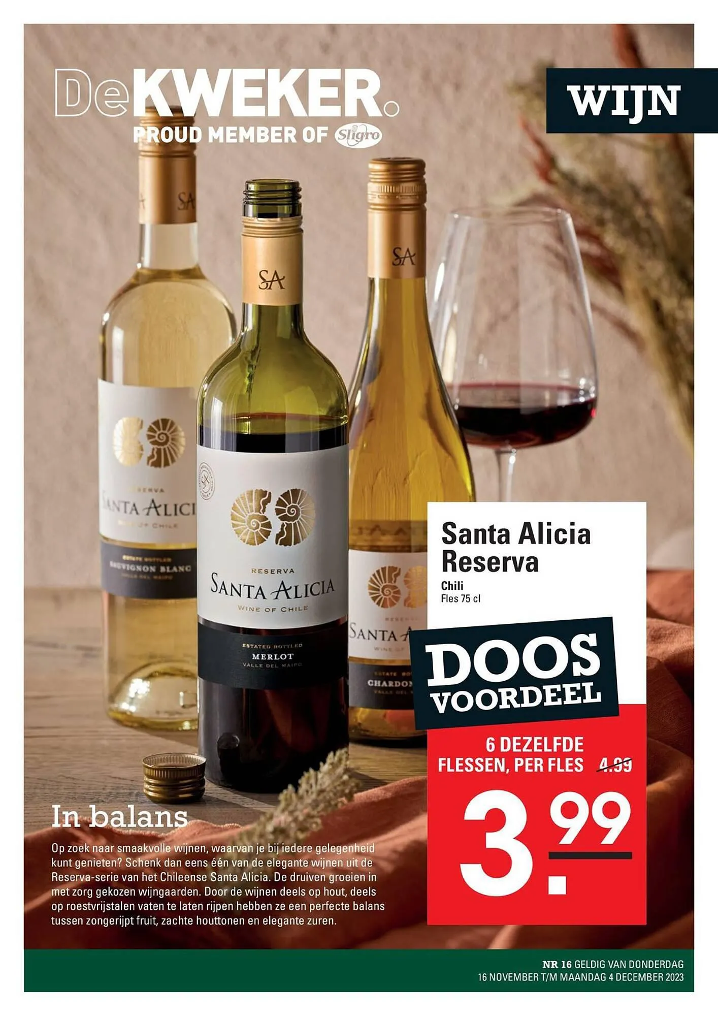 De Kweker folder van 16 november tot 4 december 2023 - Folder pagina 1