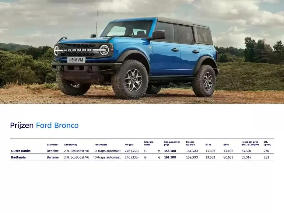 Ford Bronco van 19 november tot 30 juni 2025 - Folder pagina 5
