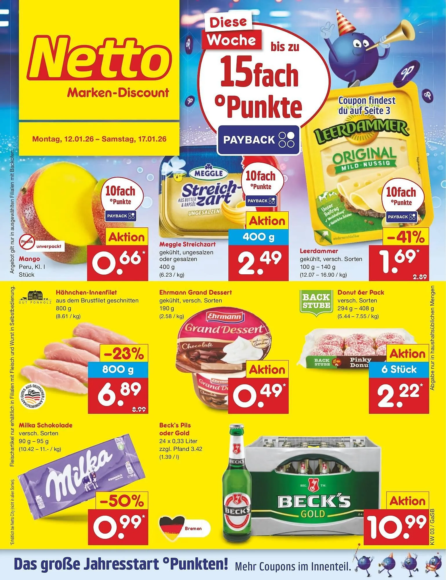 Netto Marken-Discount DE folder van 12 januari tot 17 januari 2026 - Folder pagina 1