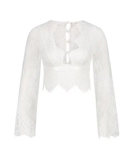 Top Allover Lace - Wit