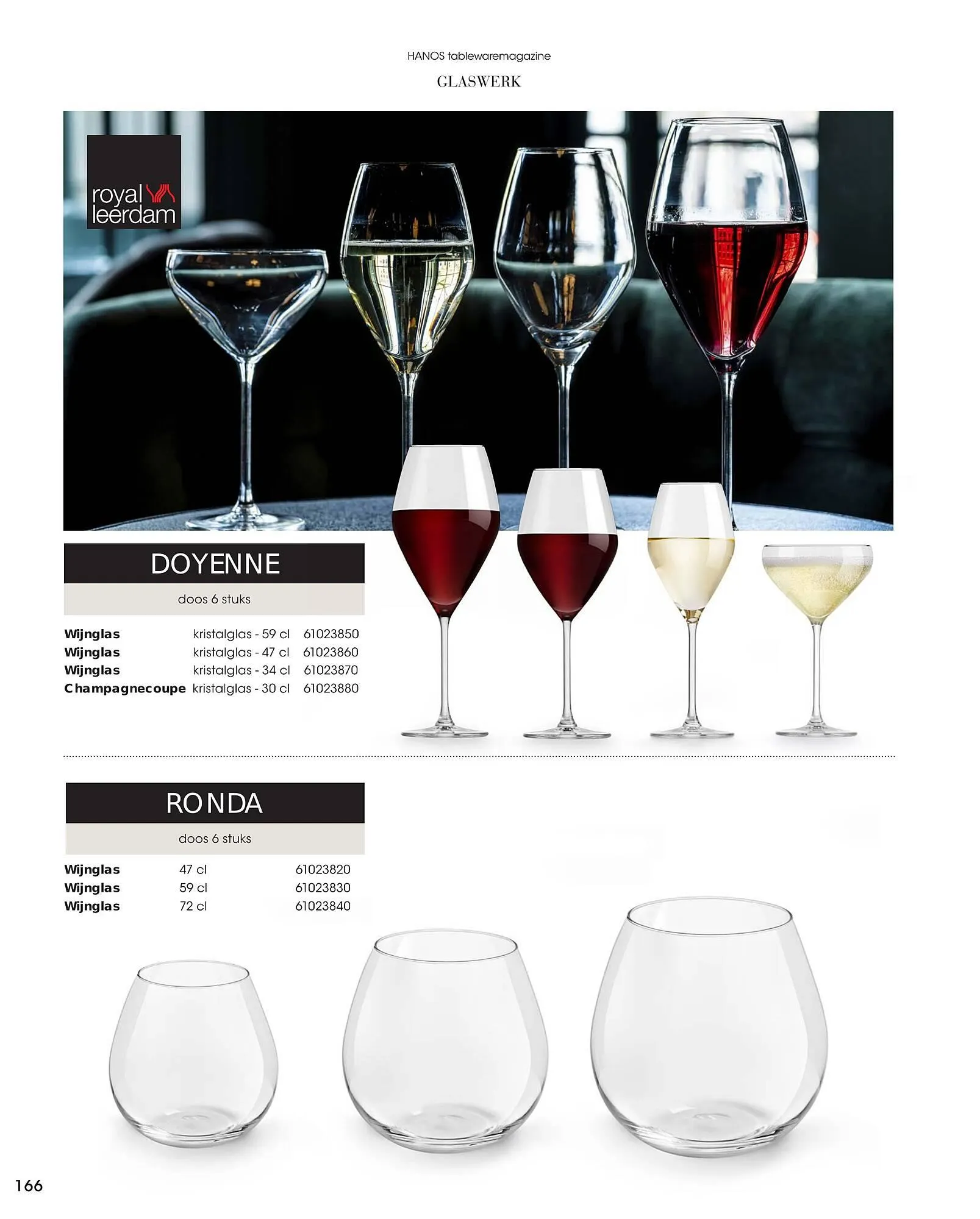 HANOS Tableware Magazine 2023-2024 van 1 januari tot 30 april 2024 - Folder pagina 166