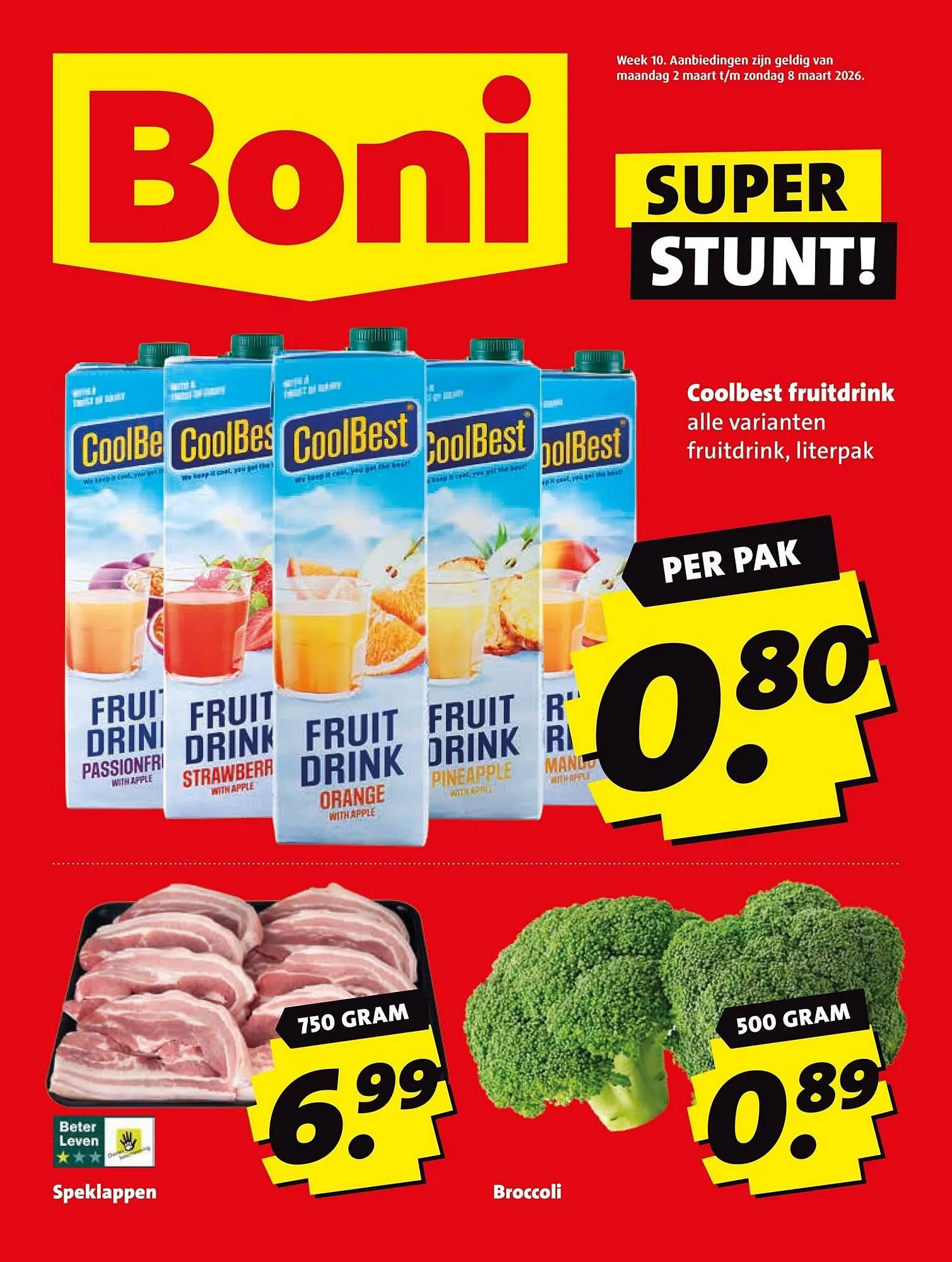 Boni folder van 2 maart tot 8 maart 2026 - Folder pagina 1