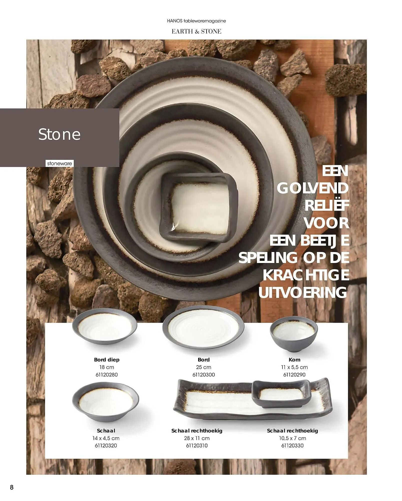 HANOS Tableware Magazine 2023-2024 van 1 januari tot 30 april 2024 - Folder pagina 8