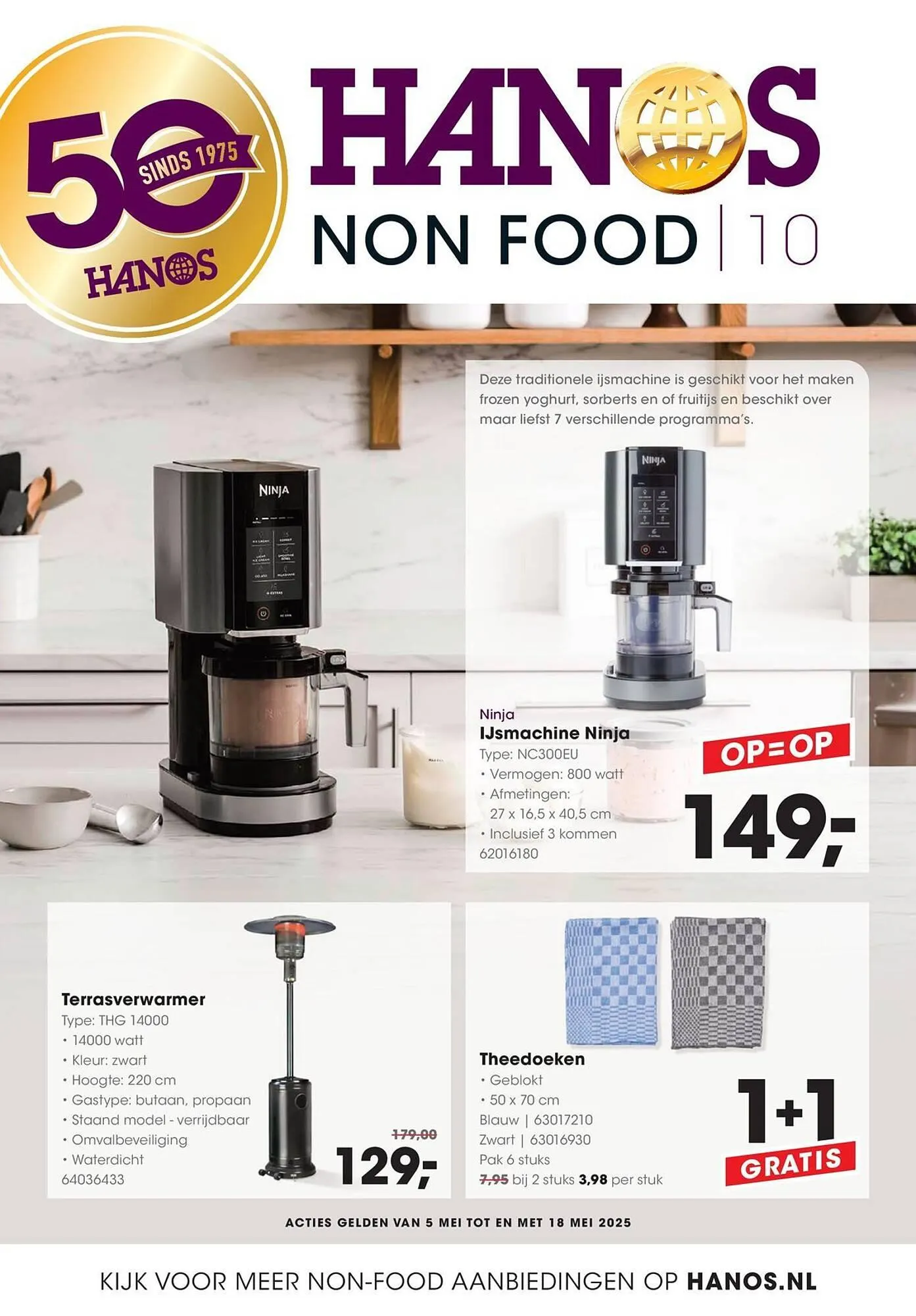 HANOS folder van 5 mei tot 18 mei 2025 - Folder pagina 1