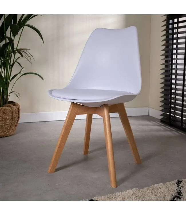 Kuipstoel Charlton wit