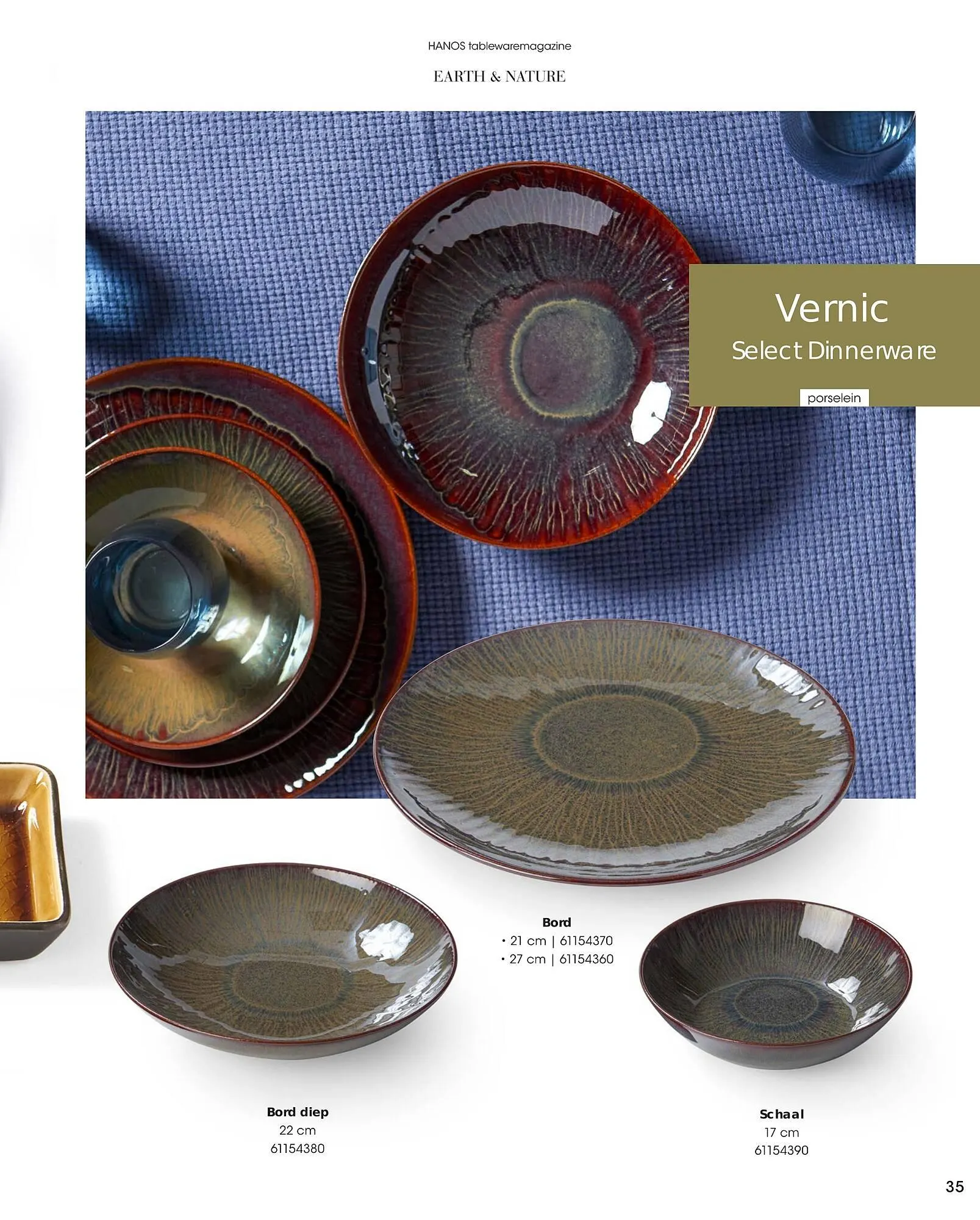 HANOS Tableware Magazine 2023-2024 van 1 januari tot 30 april 2024 - Folder pagina 35
