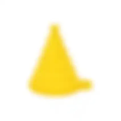 Trechter vouwbaar geel Dunlop