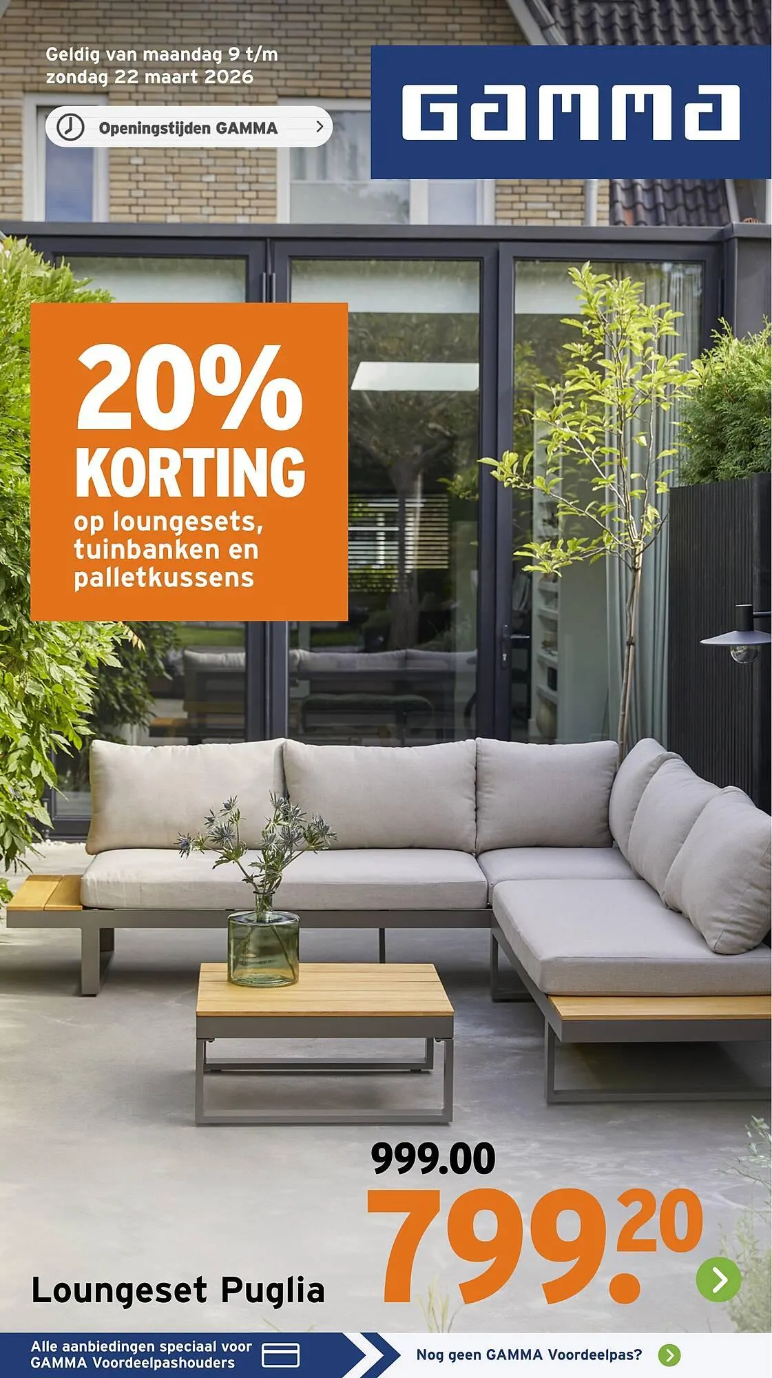 GAMMA folder van 9 maart tot 15 maart 2026 - Folder pagina 1