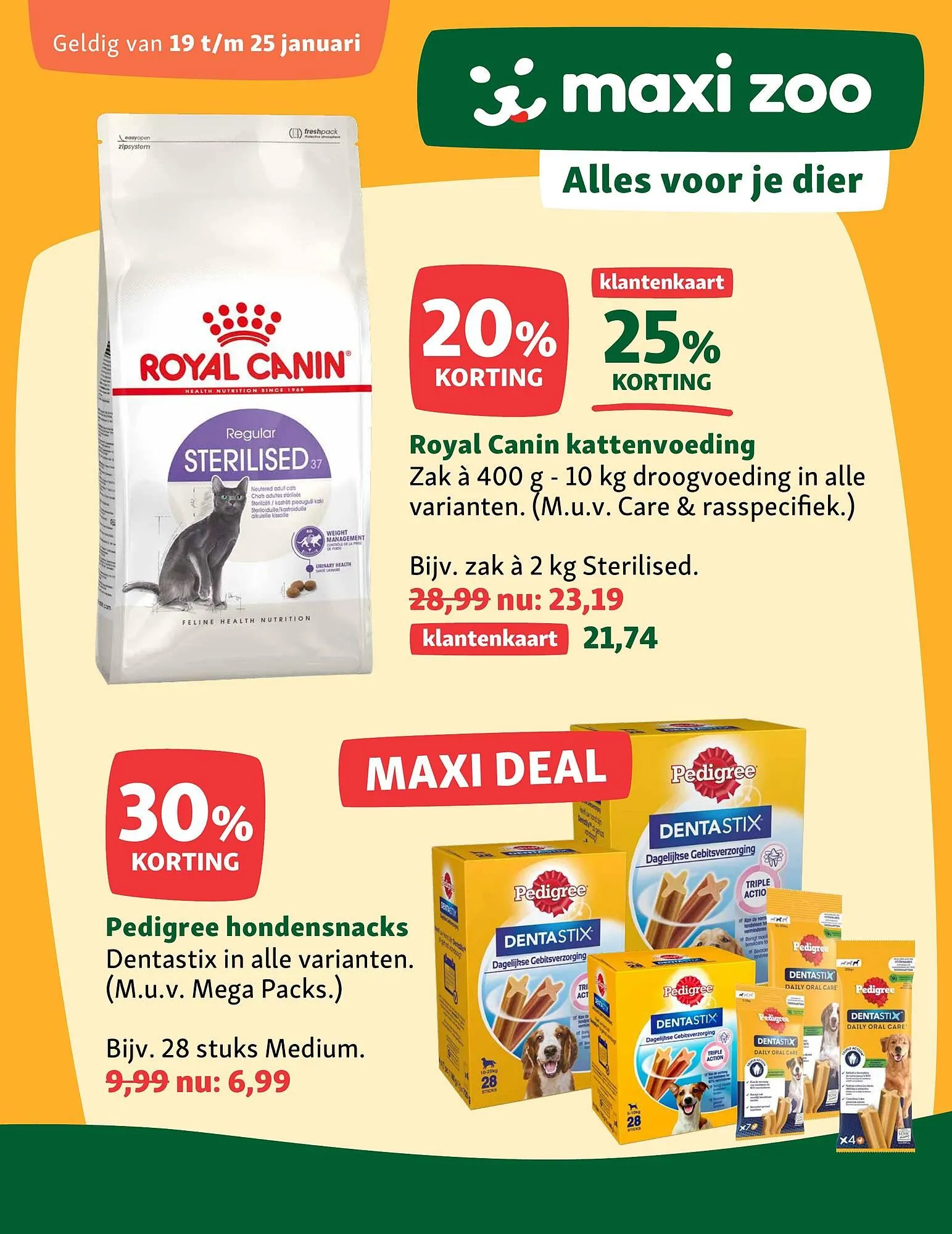 Maxi Zoo folder van 19 januari tot 25 januari 2026 - Folder pagina 1