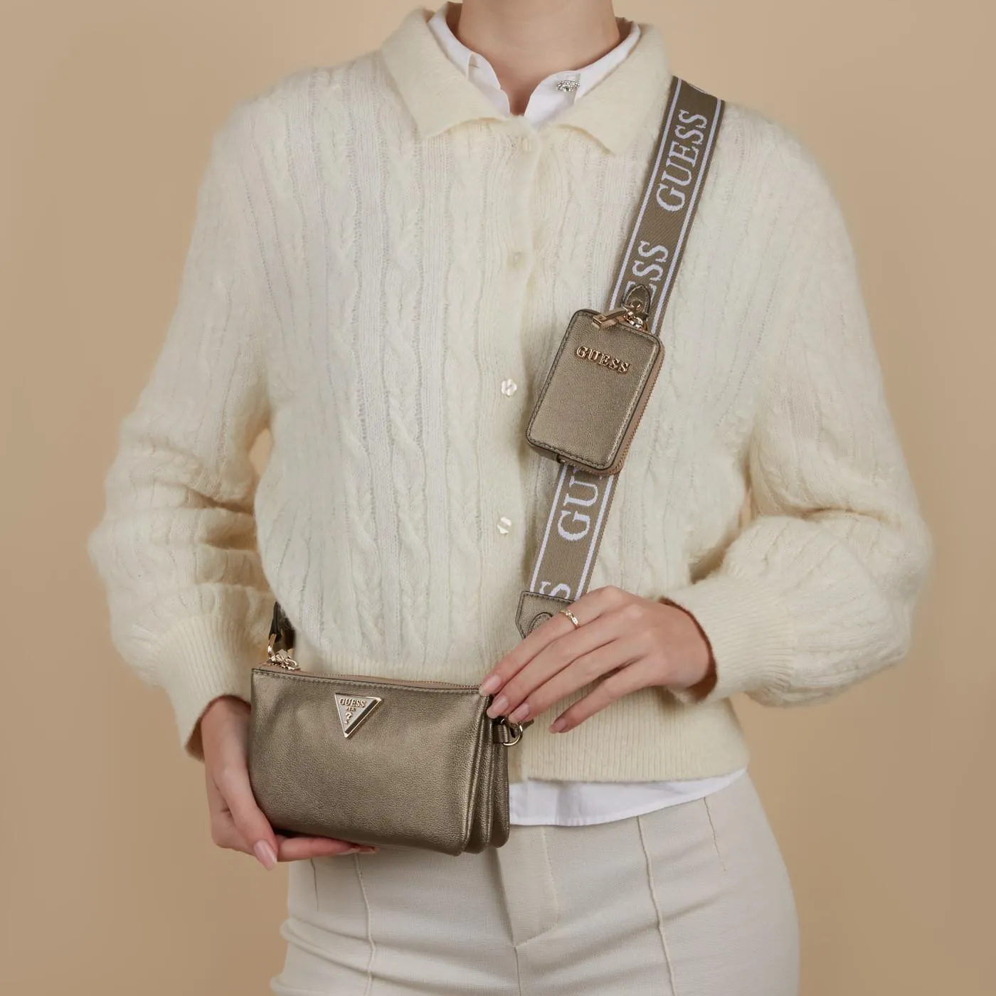 Guess Latona Groene Crossbody Tas HWBG92-11720-PEW