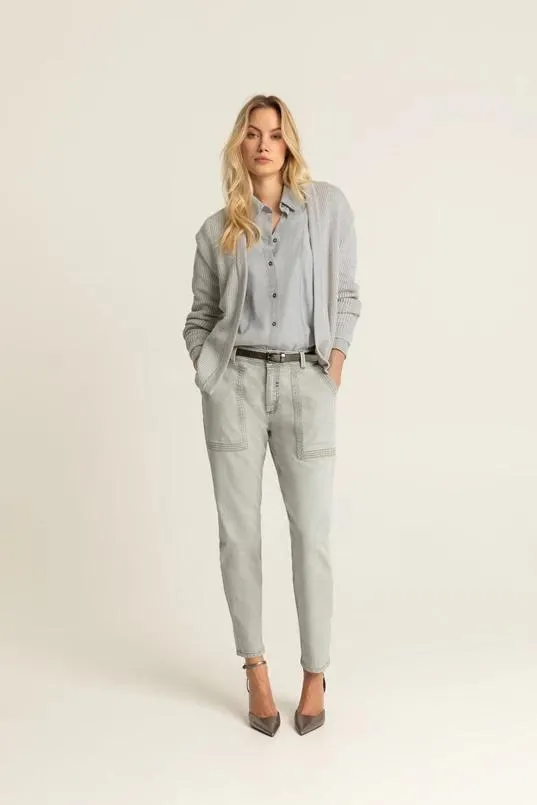 Tapse jeans met wassing